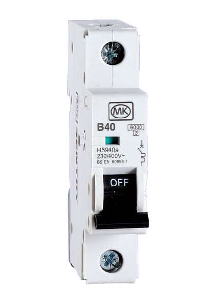 MK (UK) Single Pole Circuit Breaker (MCB)